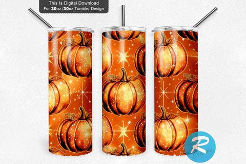 Fall Pumpkin 20 oz / 30 oz Tumbler PNG Sublimation Regulrcrative 