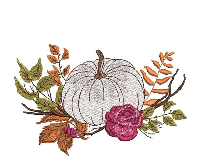 Fall Pumpkin Embroidery Design, Autumn Embroidery File, 4 sizes, Instant Download Embroidery/Applique DESIGNS Nino Nadaraia 