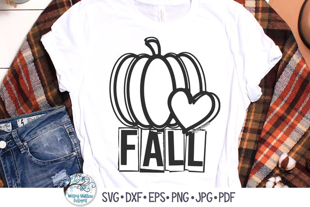 Fall Pumpkin Love SVG SVG Wispy Willow Designs 