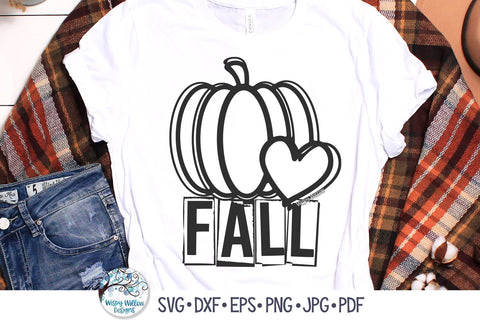 Fall Pumpkin Love SVG SVG Wispy Willow Designs 