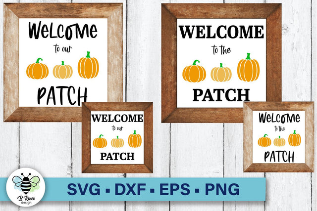Fall Pumpkin Patch Signs | Fall Signs SVG SVG B Renee Design 