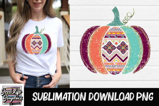 Fall Pumpkin sublimation PNG Sublimation Good Life Graphics By Jessica 