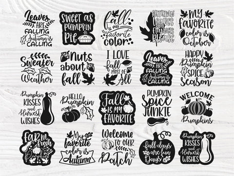 Fall Pumpkin SVG Bundle, Autumn Svg, Halloween Svg SVG TonisArtStudio 