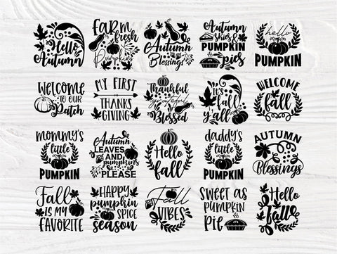Fall Pumpkin SVG Cut Files, Halloween Svg Bundle SVG TonisArtStudio 