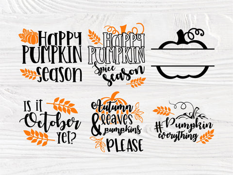 Fall pumpkin SVG | Fall svg | Bundle cut files | Pumpkin quotes svg | Cut file for cricut and cameo silhouette | Autumn svg | Pampkins svg SVG TonisArtStudio 