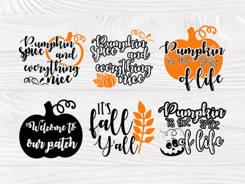 Fall pumpkin SVG | Fall svg | Bundle cut files | Pumpkin quotes svg | Cut file for cricut and cameo silhouette | Autumn svg | Pampkins svg SVG TonisArtStudio 