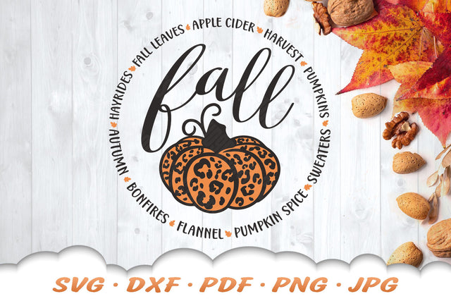 Fall Pumpkin SVG | Leopard Print SVG SVG Cloud9Design 