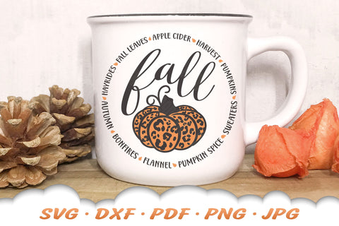 Fall Pumpkin SVG | Leopard Print SVG SVG Cloud9Design 