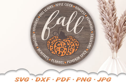 Fall Pumpkin SVG | Leopard Print SVG SVG Cloud9Design 