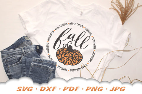 Fall Pumpkin SVG | Leopard Print SVG SVG Cloud9Design 