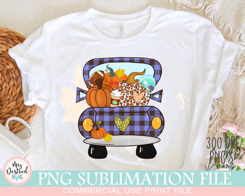 Fall Pumpkin Truck PNG, Autumn Truck Png, Fall Sublimation Designs, Fall Vibes Png, Happy Fall Y'all Png, Sublimation Designs Downloads Sublimation MyDesiredSVG 