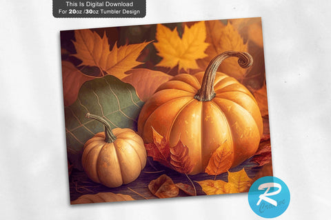 Fall Pumpkins 20 oz / 30 oz Tumbler PNG Sublimation Regulrcrative 