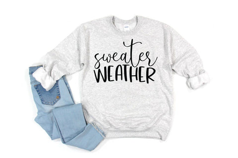 Fall Quote SVG - Sweater Weather SVG SVG Simply Cutz 