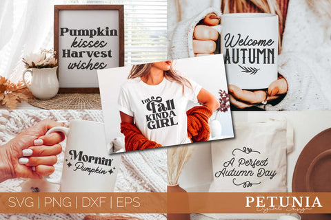 Fall Quotes SVG Bundle | Autumn SVG | Funny Fall Svg Bundle SVG Petunia Digital Design 