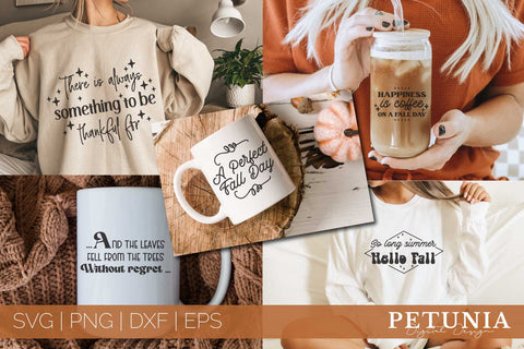 Fall Quotes SVG Bundle | Autumn SVG | Funny Fall Svg Bundle SVG Petunia Digital Design 