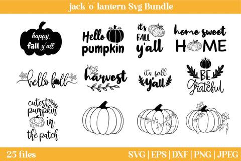 Fall Quotes Svg Bundle | Halloween Svg Bundle SVG DIYCUTTINGFILES 