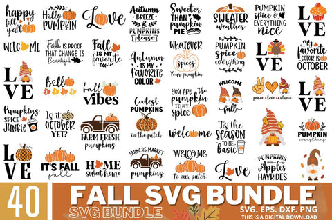 Fall quotes SVG Bundle SVG Regulrcrative 