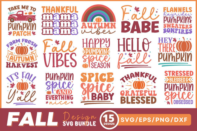 Fall quotes Svg Bundle SVG Regulrcrative 