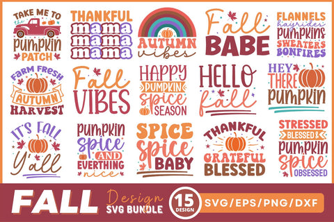 Fall quotes Svg Bundle SVG Regulrcrative 