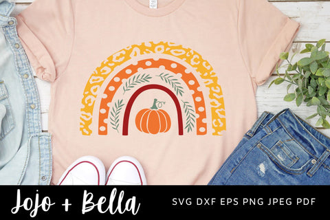 Fall Rainbow SVG, Thanks Giving Rainbow SVG, Hello fall svg, Fall shirt svg, Fall sign svg, Thanksgiving shirt svg, Kids thanksgiving svg, Svg Files for Cricut, Sublimation Designs SVG Jojo&Bella 