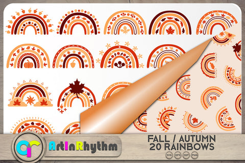 Fall rainbows SVG bundle SVG Artinrhythm shop 