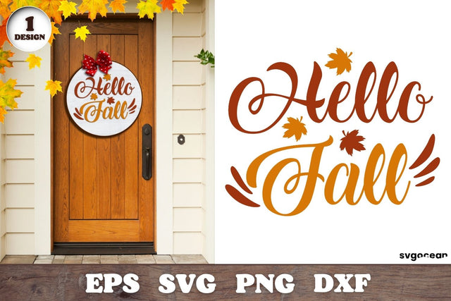 Fall Round Sign Design | Svg Bundle | Door Hangers SVG SvgOcean 