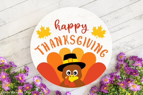 Fall round sign svg bundle, autumn rounds, welcome door sign SVG Digital Rainbow Shop 