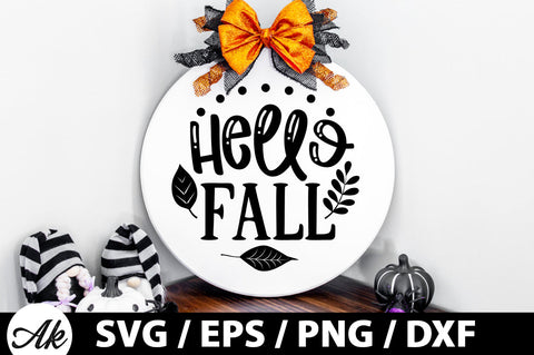Fall Round Sign SVG Bundle SVG akazaddesign 