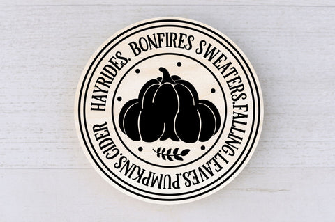 Fall Round Sign Svg Bundle SVG Regulrcrative 