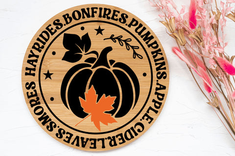 Fall Round Sign Svg Bundle SVG Regulrcrative 