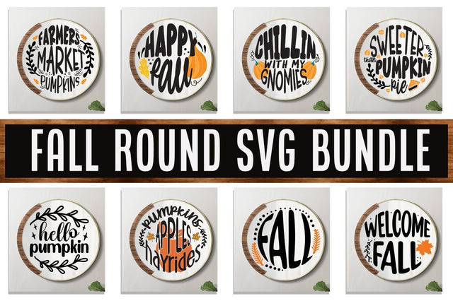 Fall Round SVG Bundle.Pumpkin SVG, Pumpkin Bundle Svg, SVG Designangry 