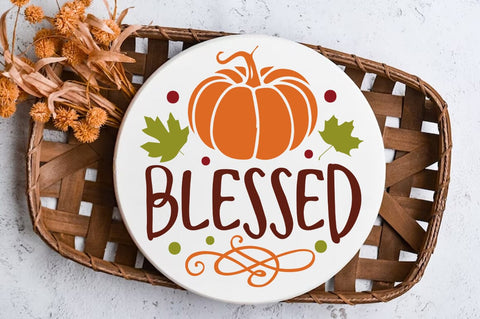Fall Round SVG Design, blessed SVG FiveStarCrafting 