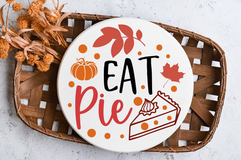 Fall Round SVG Design, Eat pie SVG FiveStarCrafting 