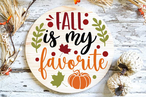 Fall Round SVG Design, fall is my favorite SVG FiveStarCrafting 
