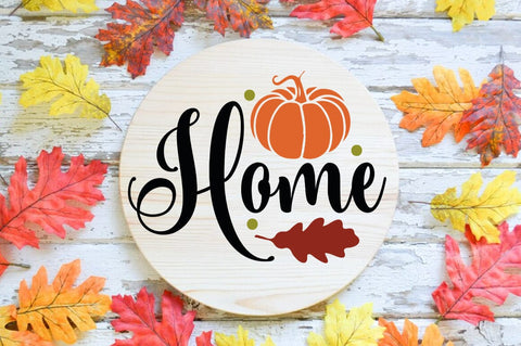 Fall Round SVG Design, home SVG FiveStarCrafting 