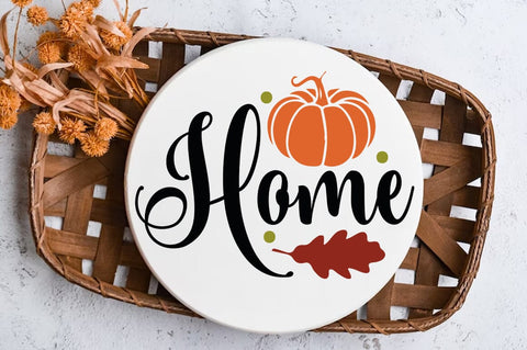 Fall Round SVG Design, home SVG FiveStarCrafting 