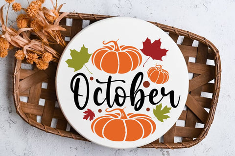 Fall Round SVG Design, october SVG FiveStarCrafting 
