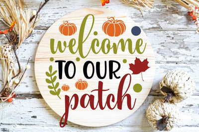 Fall Round SVG Design, welcome to our patch SVG FiveStarCrafting 