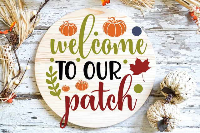 Fall Round SVG Design, welcome to our patch SVG FiveStarCrafting 