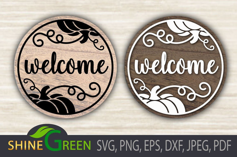 Fall Round Wood Signs Bundle Svg Designs - So Fontsy