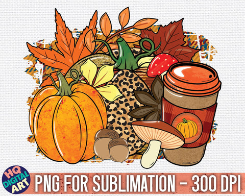 Fall Scenery Bundle Sublimation PNG SVG HQDigitalArt 
