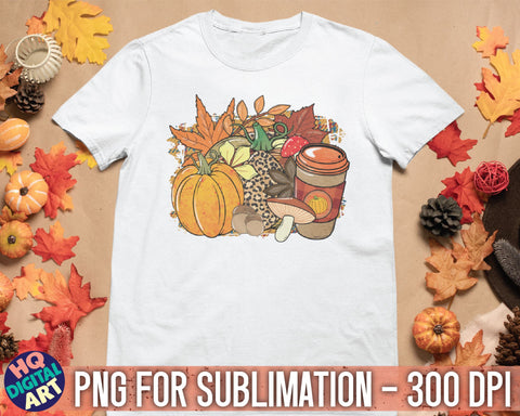 Fall Scenery Bundle Sublimation PNG SVG HQDigitalArt 