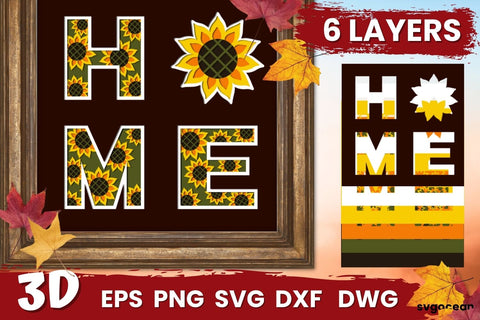 Fall Shadow Box Svg Bundle SVG SvgOcean 