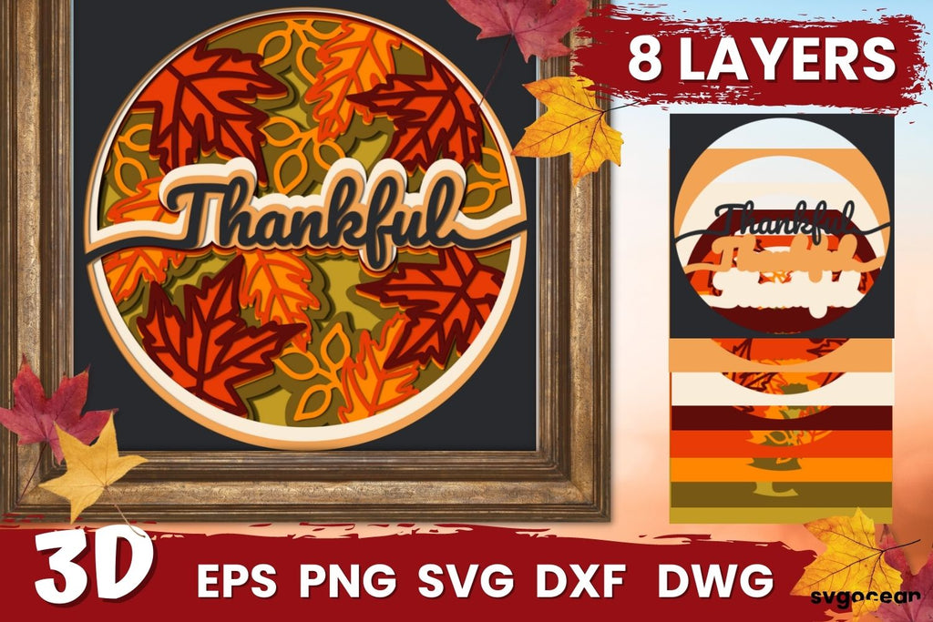 Fall Shadow Box Svg Bundle - So Fontsy