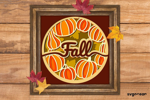 Fall Shadow Box Svg SVG SvgOcean 