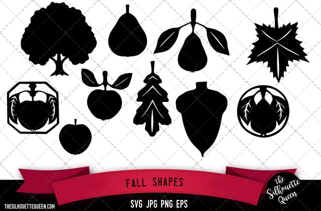 Fall Shapes SVG -Vector Art Commercial & Personal Use- Cricut,Silhouette,Cameo,Vinyl Cut SVG Loveleen Kaur 