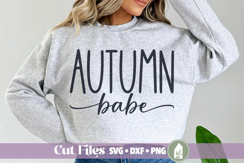 Fall Shirt SVG, Autumn Babe SVG SVG LilleJuniper 