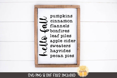 Fall Sign Bundle Vol 4 | Farmhouse Autumn SVG Files SVG Cheese Toast Digitals 