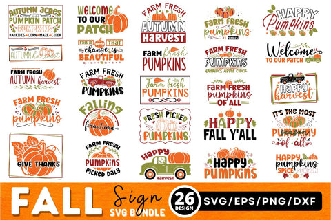 Fall sign making Svg Bundle SVG Regulrcrative 