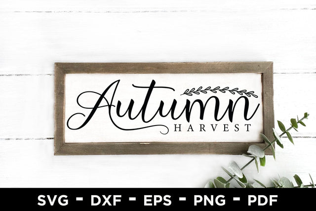 Fall Sign SVG | Autumn Harvest Cut File SVG CraftLabSVG 